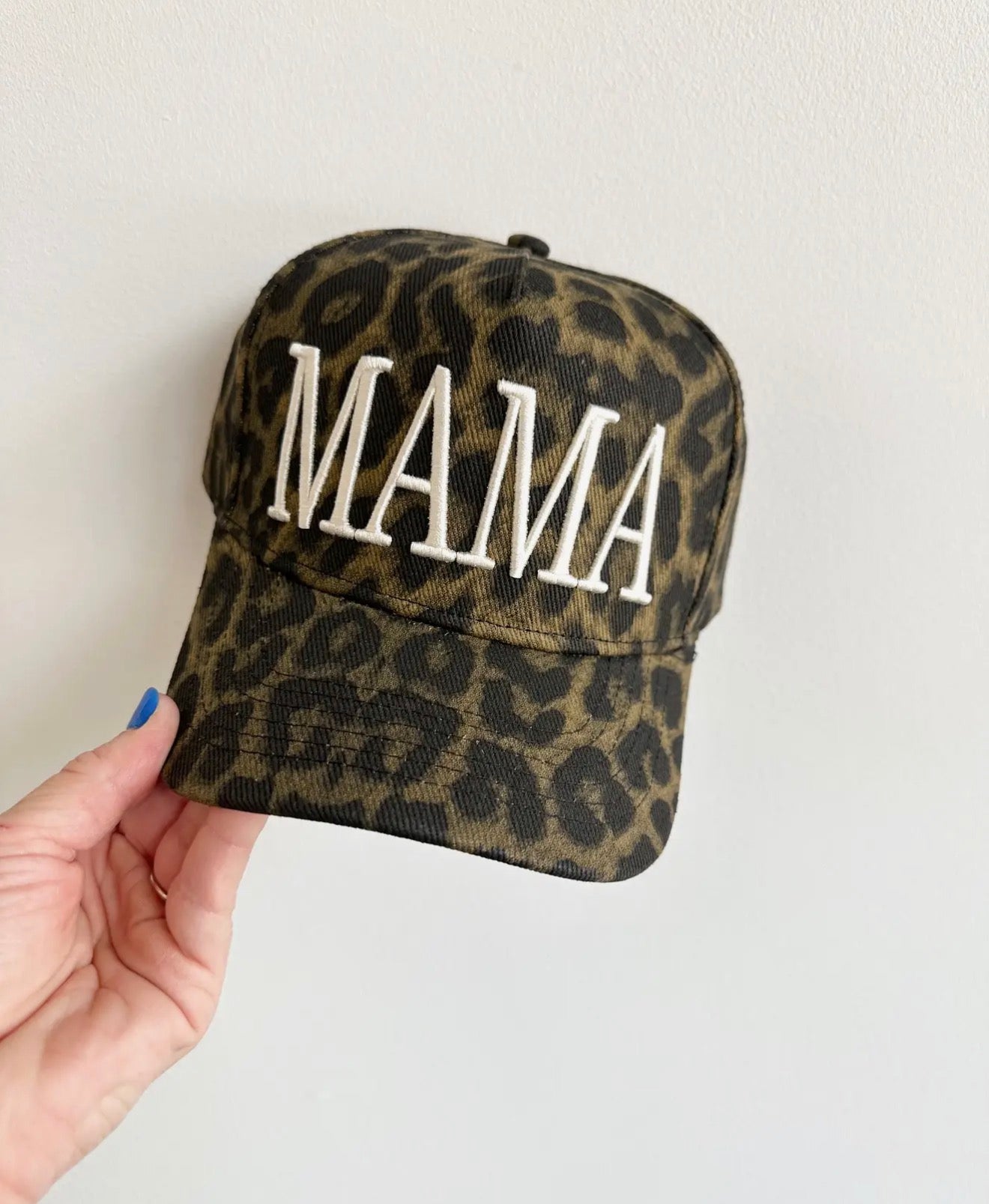Cheetah Print ‘Mama’ Vintage Hat